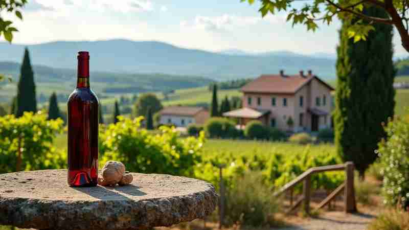 Exploring the Wines of Tuscany: A Tour Guide through Italy's Iconic Region, Concept art for illustrative purpose, tags: la della - Monok