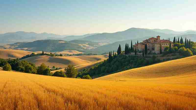 Discovering the Wonders of Tuscany: A Day Trip from Florence, Concept art for illustrative purpose, tags: la di una gita giorno da - Monok